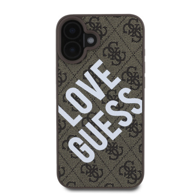 Apple iPhone 16 Case Guess Original Licensed Big Love Guess Cover - 10