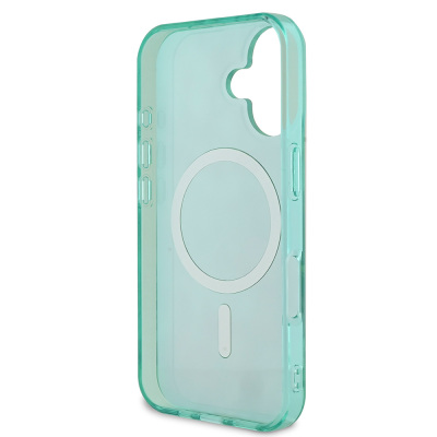 Apple iPhone 16 Case Guess Original Licensed Magsafe Charging Featured IML Printed Jungle Ring Cover - 8