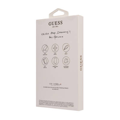 Apple iPhone 16 Case Guess Original Licensed Magsafe Charging Featured Small 4G Classic Cover - 7