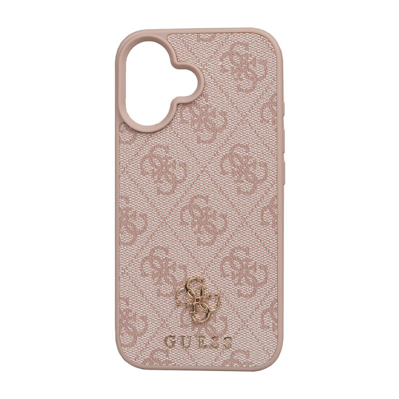 Apple iPhone 16 Case Guess Original Licensed Magsafe Charging Featured Small 4G Classic Cover - 3