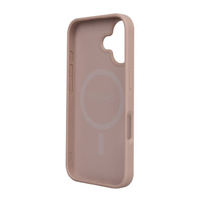 Apple iPhone 16 Case Guess Original Licensed Magsafe Charging Featured Small 4G Classic Cover - 5