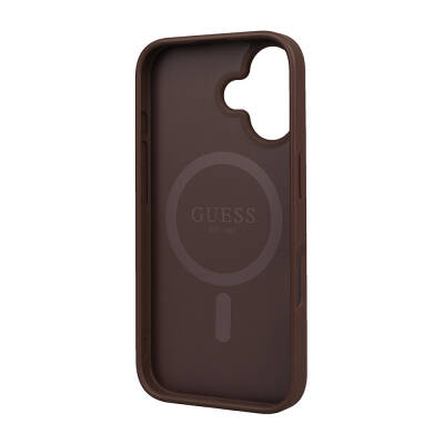 Apple iPhone 16 Case Guess Original Licensed Magsafe Charging Featured Small 4G Classic Cover - 11