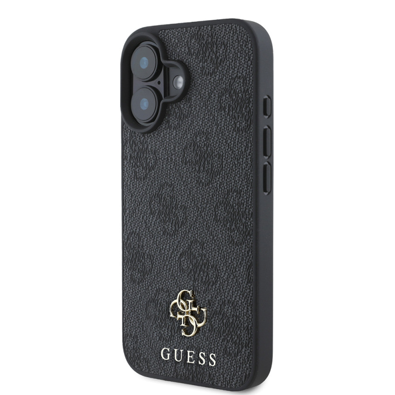 Apple iPhone 16 Case Guess Original Licensed Magsafe Charging Featured Small 4G Classic Cover - 15