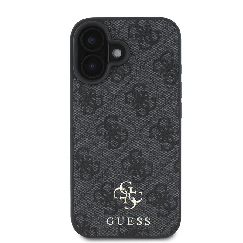 Apple iPhone 16 Case Guess Original Licensed Magsafe Charging Featured Small 4G Classic Cover - 16