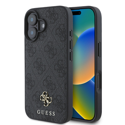 Apple iPhone 16 Case Guess Original Licensed Magsafe Charging Featured Small 4G Classic Cover - 3