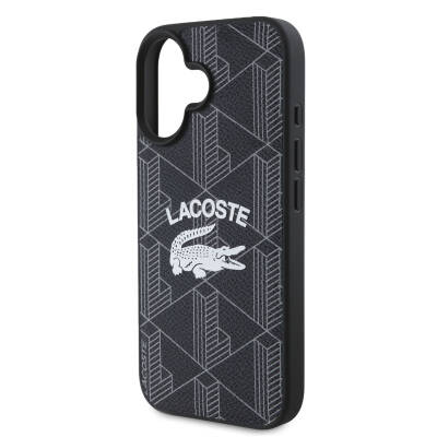 Apple iPhone 16 Case Lacoste Original Licensed Magsafe Charging Featured Mono Vintage Logo Cover - 6