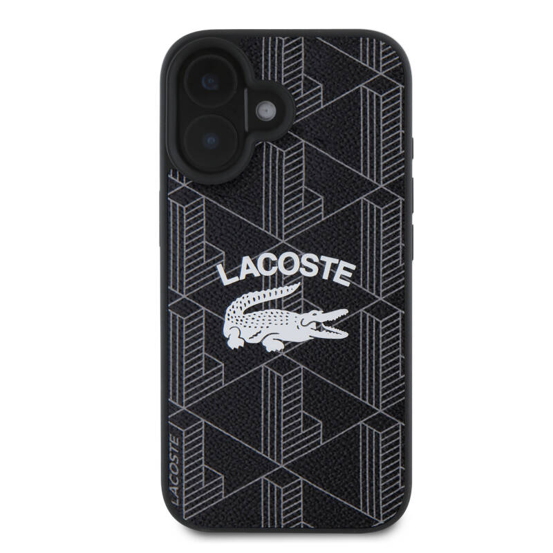 Apple iPhone 16 Case Lacoste Original Licensed Magsafe Charging Featured Mono Vintage Logo Cover - 10