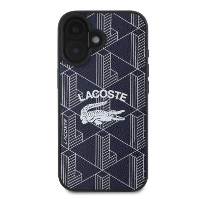 Apple iPhone 16 Case Lacoste Original Licensed Magsafe Charging Featured Mono Vintage Logo Cover - 12