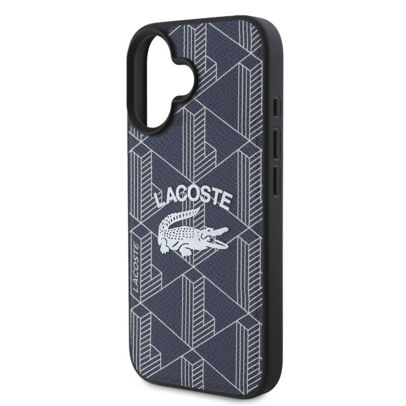 Apple iPhone 16 Case Lacoste Original Licensed Magsafe Charging Featured Mono Vintage Logo Cover - 15