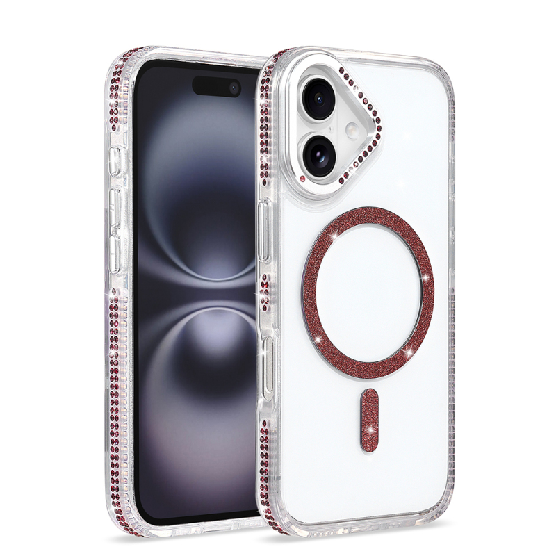 Apple iPhone 16 Case M-safe Charging Enabled Zore Tera Silicone Cover - 1