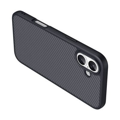 Apple iPhone 16 Case Magsafe Charging Feature Carbon Fiber Designed Zore Elnino Cover - 9