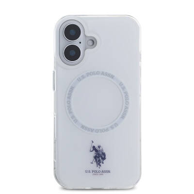 Apple iPhone 16 Case U.S. Polo Assn. Original Licensed Magsafe Charging Featured Ring Cover with IML Double Horse Logo - 4