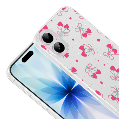 Apple iPhone 16 Case with Camera Protector, Patterned Zore Clip Cover - 9