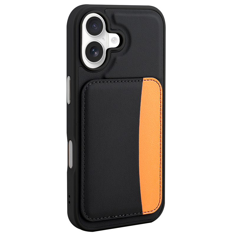 Apple iPhone 16 Case with Card Holder Zore X-Card Silicone Cover - 9