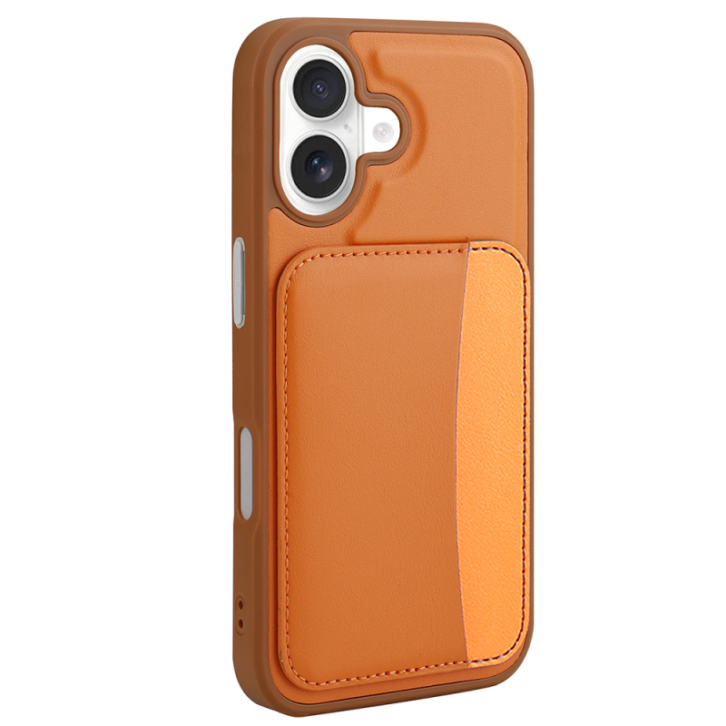 Apple iPhone 16 Case with Card Holder Zore X-Card Silicone Cover - 8