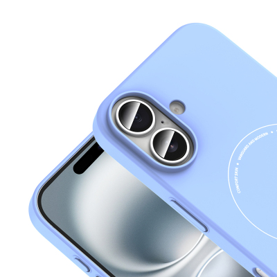 Apple iPhone 16 Case with M-Safe Charging and Camera Protection - Zore Elio Hard PC Cover - 17