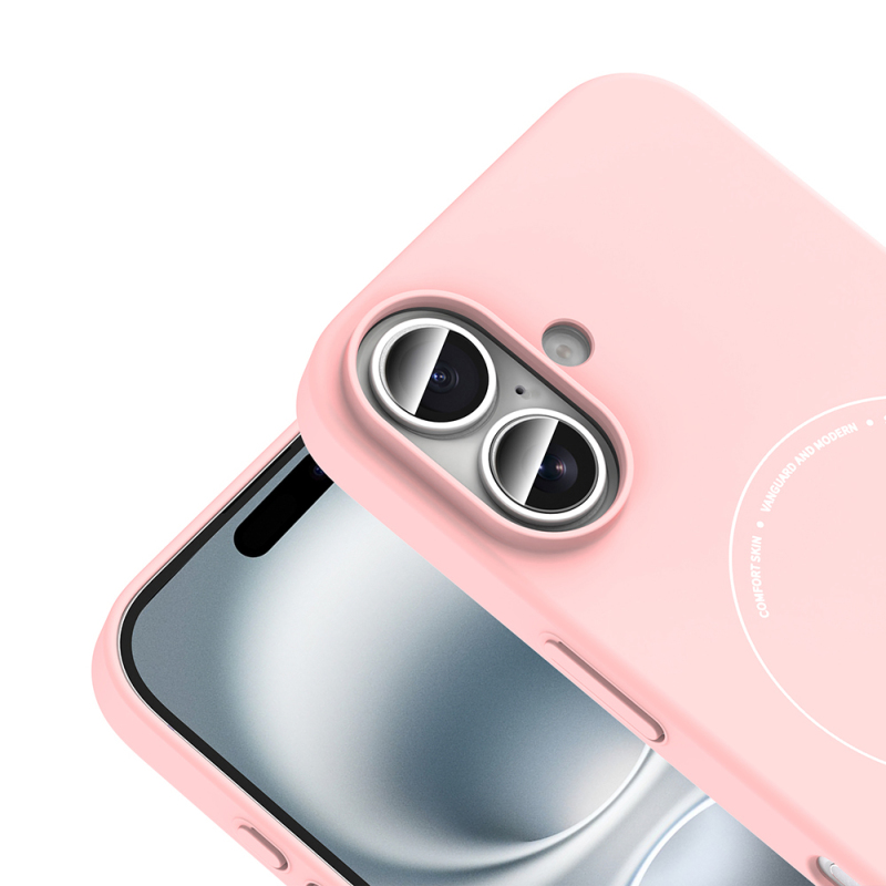Apple iPhone 16 Case with M-Safe Charging and Camera Protection - Zore Elio Hard PC Cover - 22