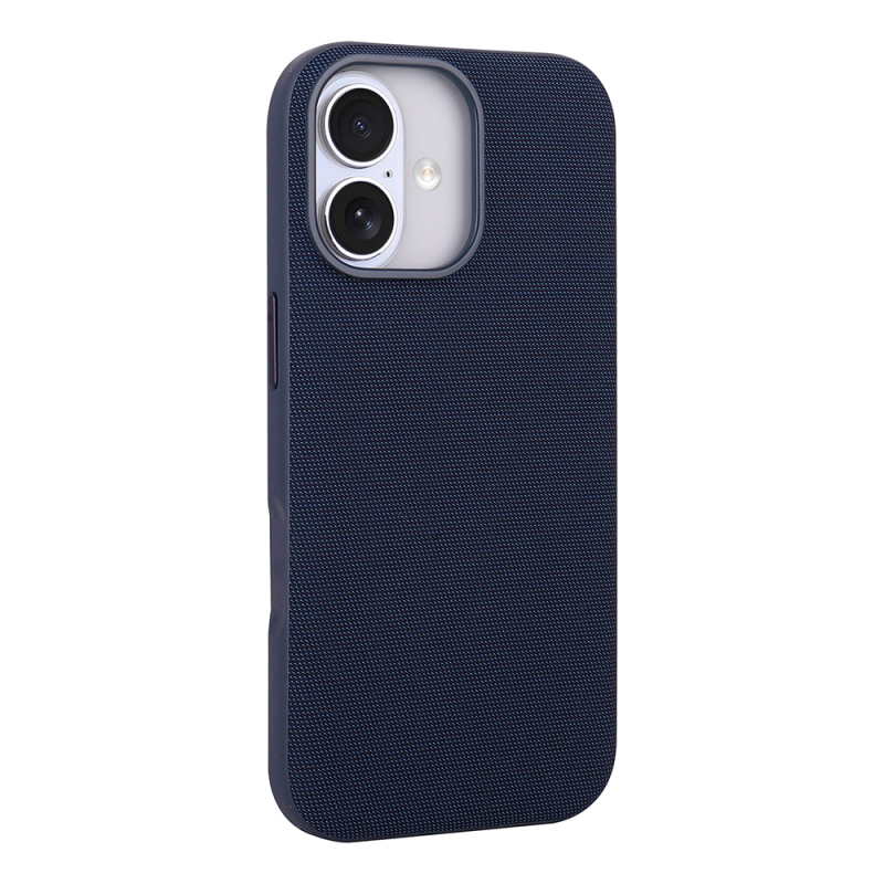 Apple iPhone 16 Case with M-Safe Charging Feature, Fabric Design, Zore Miami Hard PC Cover - 10