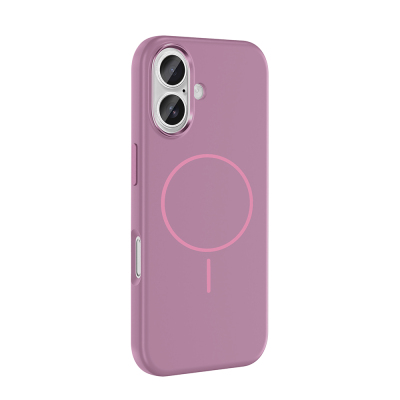 Apple iPhone 16 Case with M-Safe Charging Feature, Metal Camera Frame, Zore Edi Silicone Cover - 13