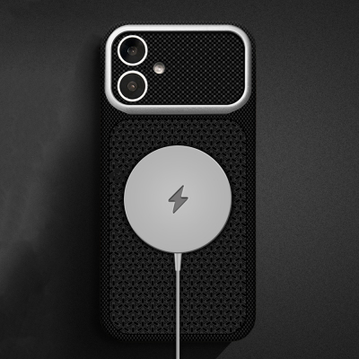 Apple iPhone 16 Case with M-Safe Charging Feature, Zore Paris Nexel Hard PC Cover - 9