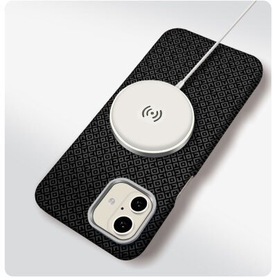 Apple iPhone 16 Case with M-Safe Charging Feature, Zore Paris Vax Hard PC Cover - 4