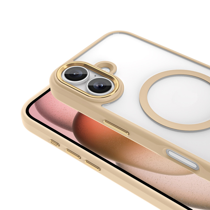 Apple iPhone 16 Case with Wireless Charging Zore Krom Magsafe Silicone Cover - 22