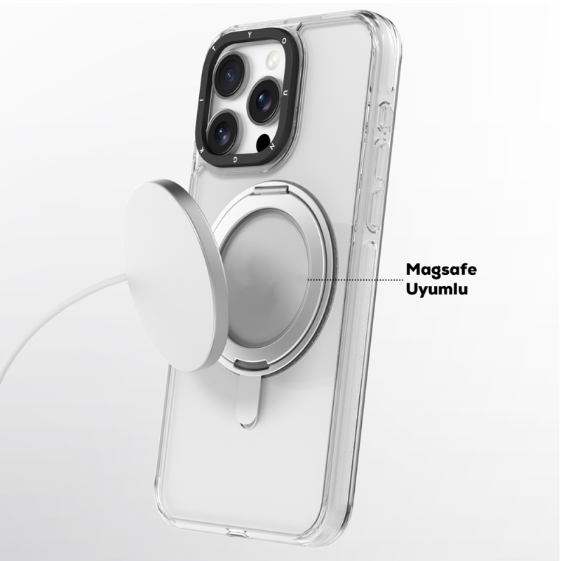 Apple iPhone 16 Case Youngkit Pivot Series Cover with Magsafe Charging Feature and Finger Ring Stand - 7