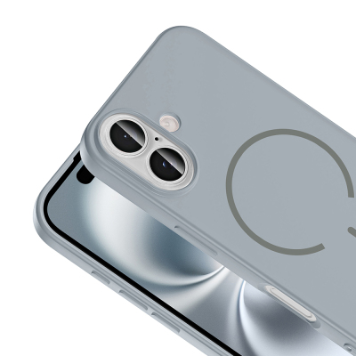 Apple iPhone 16 Case Zore Meta Cover with M-safe Charging Feature - 21