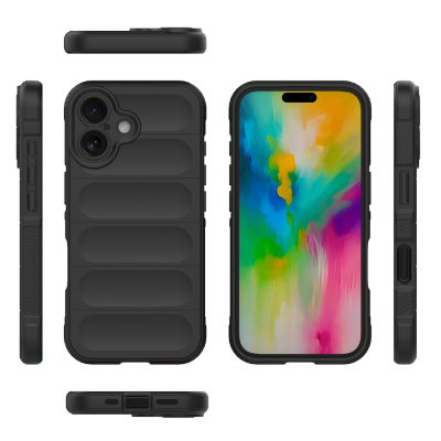 Apple iPhone 16 Kılıf Esnek TPU Oyuklu Arka Yüzey Tasarımlı Zore Etnik Silikon Kapak - 7