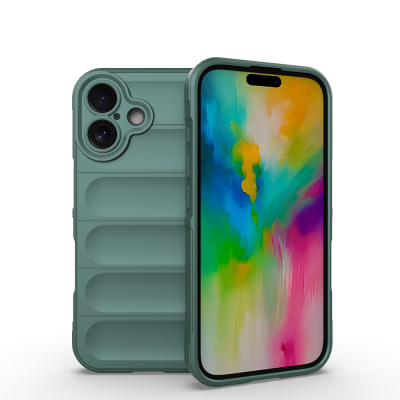 Apple iPhone 16 Kılıf Esnek TPU Oyuklu Arka Yüzey Tasarımlı Zore Etnik Silikon Kapak - 1