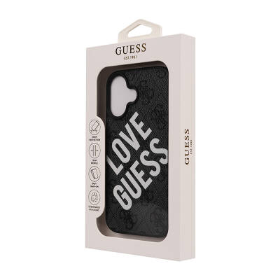 Apple iPhone 16 Kılıf Guess Orjinal Lisanslı Big Love Guess Kapak - 5