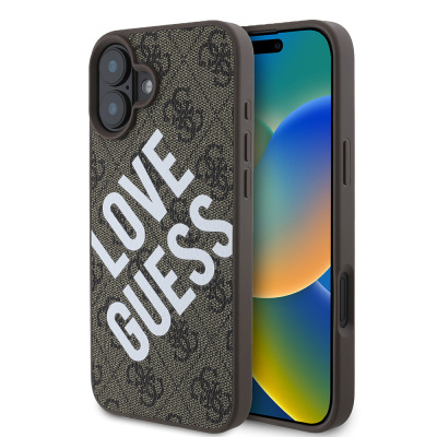 Apple iPhone 16 Kılıf Guess Orjinal Lisanslı Big Love Guess Kapak - 3