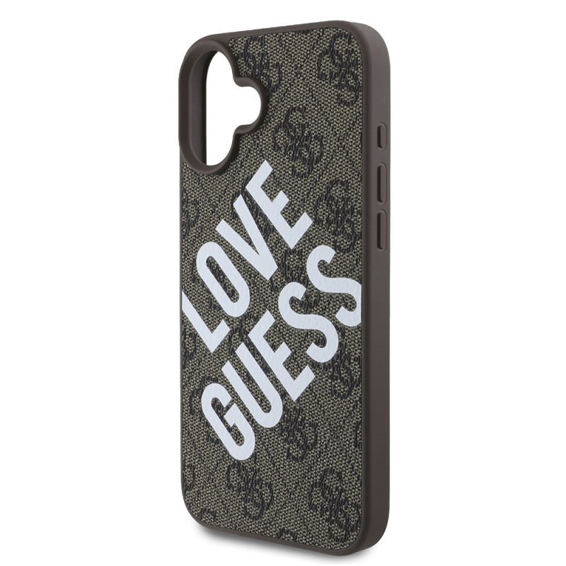 Apple iPhone 16 Kılıf Guess Orjinal Lisanslı Big Love Guess Kapak - 13