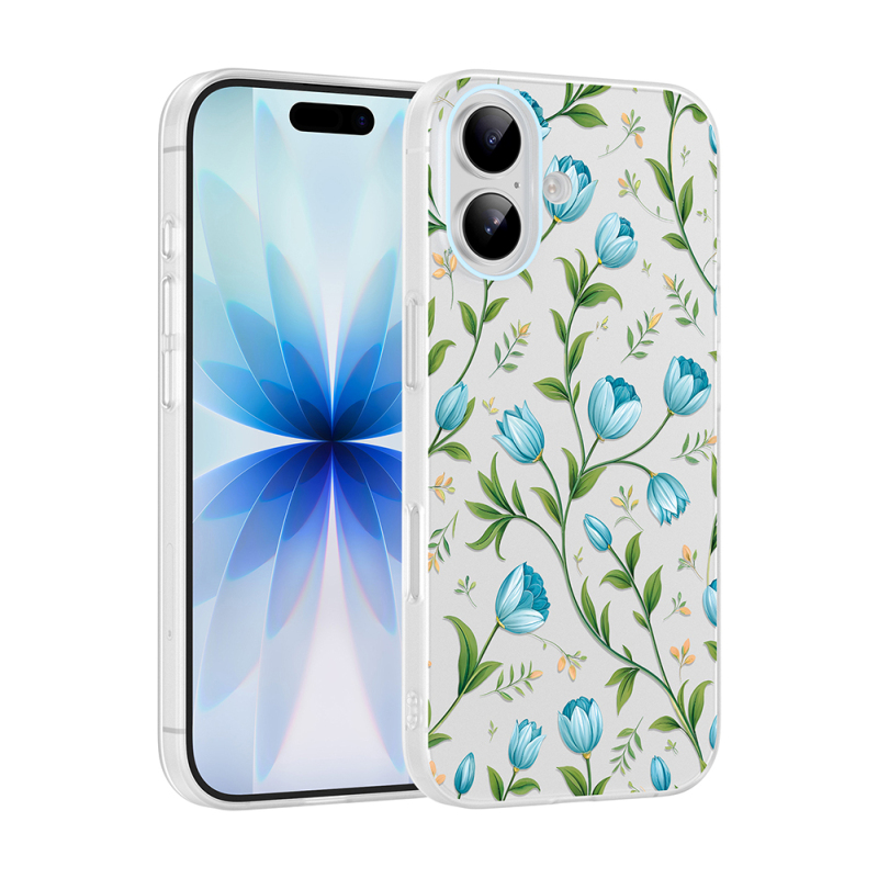 Apple iPhone 16 Kılıf Kamera Korumalı Desenli Zore Klip Kapak - 4