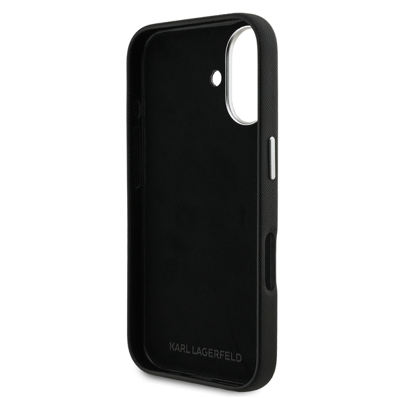 Apple iPhone 16 Kılıf Karl Lagerfeld Orjinal Lisanslı K&C Heads Pin Kapak - 8