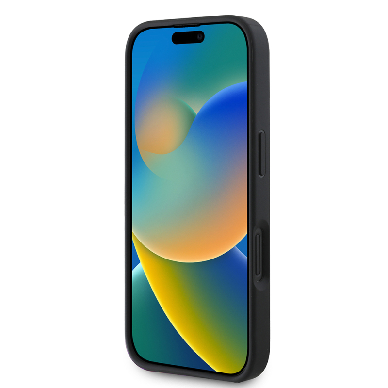 Apple iPhone 16 Kılıf Lacoste Orjinal Lisanslı PU Pike Desenli Arka Yüzey İkonik Timsah Dokuma Logolu Kapak + Type-C Kablo 1.5m - 5
