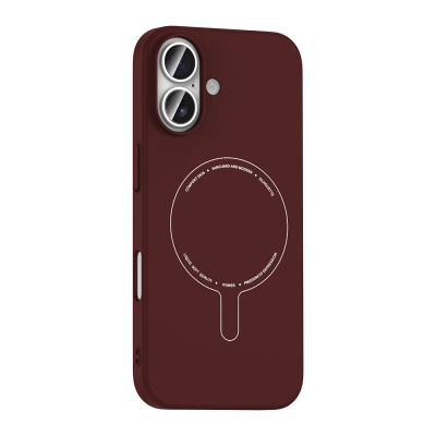 Apple iPhone 16 Kılıf M-Safe Şarj Özellikli Kamera Korumalı Zore Elio Sert PC Kapak - 15