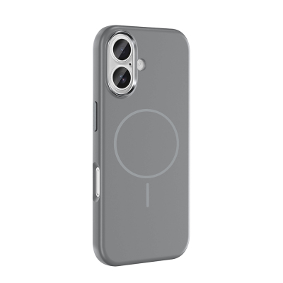 Apple iPhone 16 Kılıf M-Safe Şarj Özellikli Metal Kamera Çerçeveli Zore Edi Silikon Kapak - 12