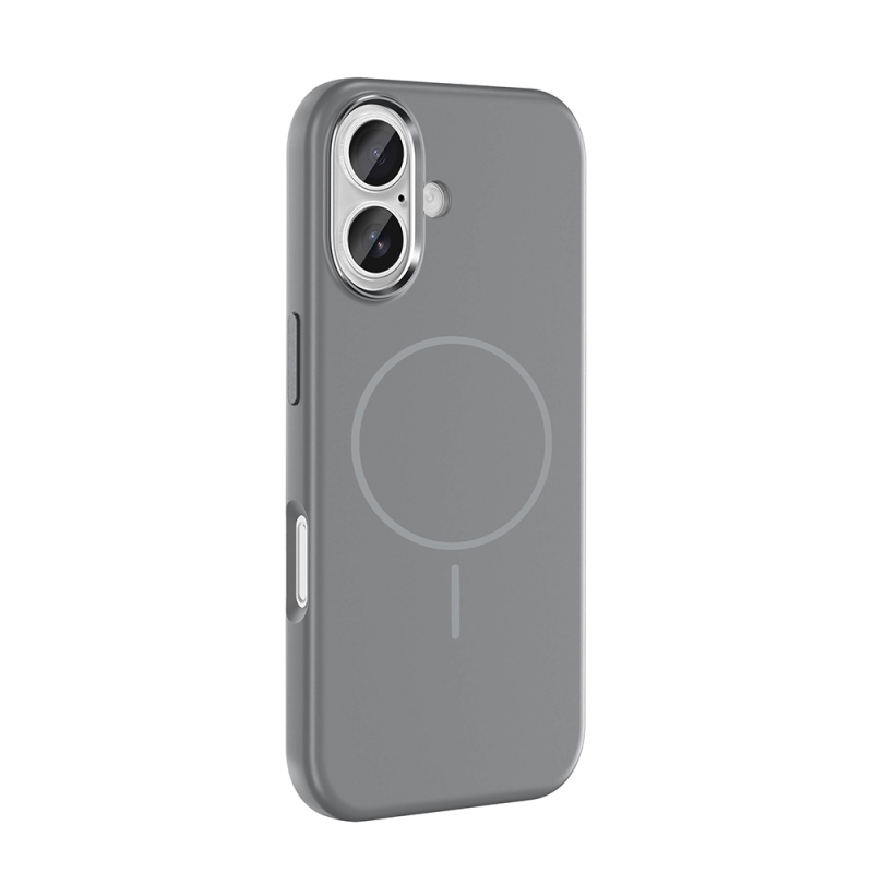 Apple iPhone 16 Kılıf M-Safe Şarj Özellikli Metal Kamera Çerçeveli Zore Edi Silikon Kapak - 12