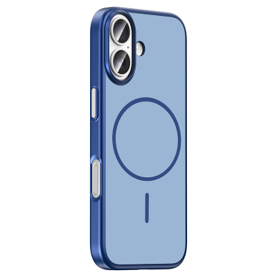 Apple iPhone 16 Kılıf M-Safe Şarj Özellikli Zore Lora PC Kapak - 6