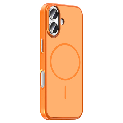 Apple iPhone 16 Kılıf M-Safe Şarj Özellikli Zore Lora PC Kapak - 9
