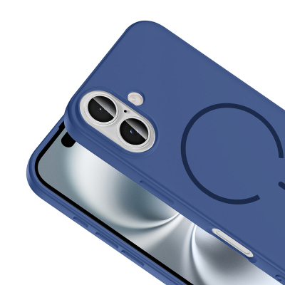 Apple iPhone 16 Kılıf M-safe Şarj Özellikli Zore Meta Kapak - 16