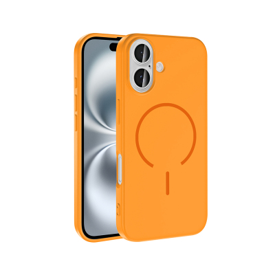 Apple iPhone 16 Kılıf M-safe Şarj Özellikli Zore Meta Kapak - 1