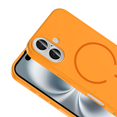 Apple iPhone 16 Kılıf M-safe Şarj Özellikli Zore Meta Kapak - 18