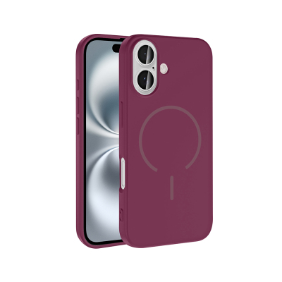 Apple iPhone 16 Kılıf M-safe Şarj Özellikli Zore Meta Kapak - 8