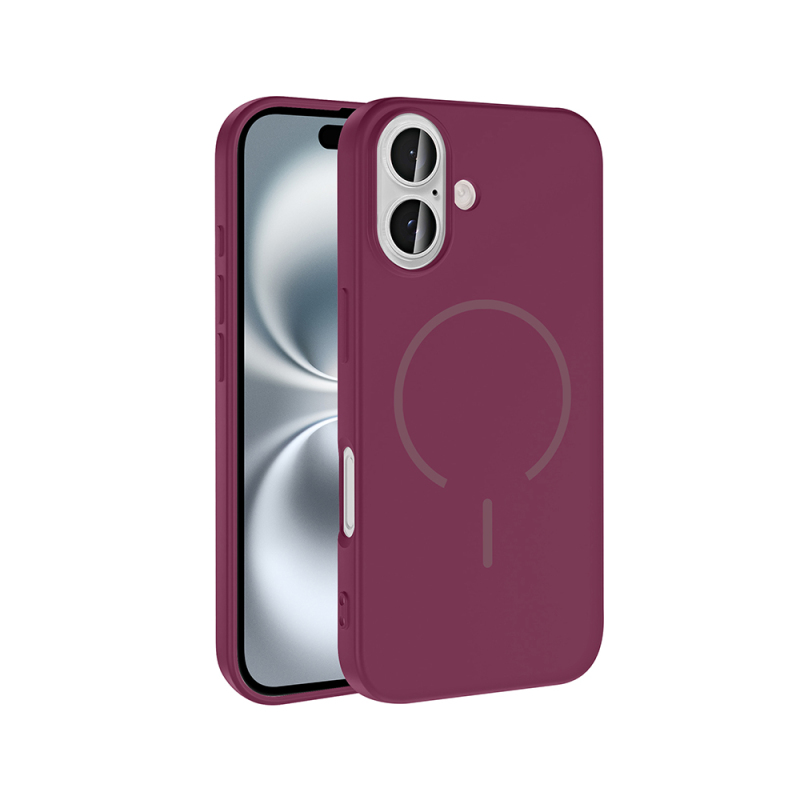 Apple iPhone 16 Kılıf M-safe Şarj Özellikli Zore Meta Kapak - 8