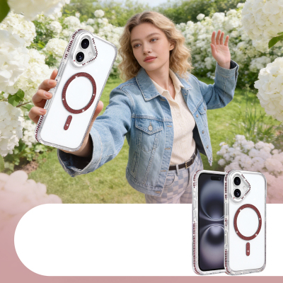 Apple iPhone 16 Kılıf M-safe Şarj Özellikli Zore Tera Silikon Kapak - 2