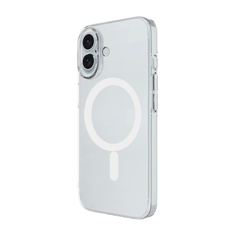 Apple iPhone 16 Plus Camera Protected M-Safe Charging Transparent Zore London Hard PC Case - 4