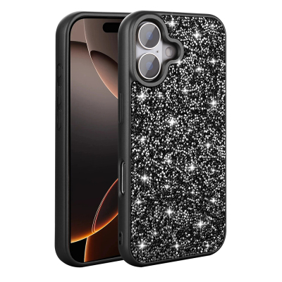 Apple iPhone 16 Plus Case Bright Stone Design Zore Diamond Cover - 16