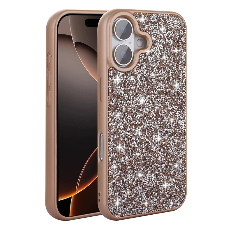 Apple iPhone 16 Plus Case Bright Stone Design Zore Diamond Cover - 19